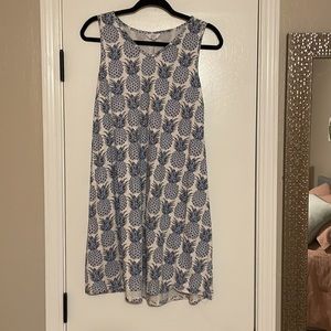 Pineapple sleeveless dress